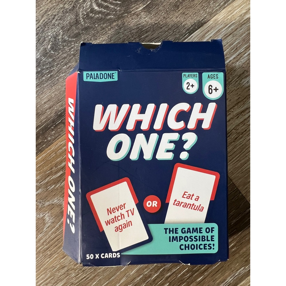 Paladone Which One? Card Game Unisex OS Blue Impossible Choices Party Game